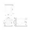 AM.PM Func – AquaSpin wandtoilet met spoelrandloos ontwerp Productafbeelding-voorbeeld 9