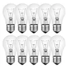10 x Leuci Glühbirne Birnenform A60 15W E27 klar Glühlampe Produktbild-Vorschau 2
