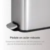 Poubelle Vidacharmy 10 L avec pédale et couvercle à Voir les images du produit 6