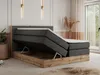 MKS MEBLE King Boxspringbett 160x200 mit Bettkasten Eiche, Produktbild-Vorschau 2