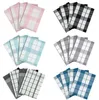 Geschirrtücher 4er Set - Schwarz / Weiß - 50x70 cm - Produktbild-Vorschau 1