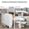 Klappbarer Esstisch, platzsparender Klapptisch fš¹r 6 Produktbild-Vorschau 5