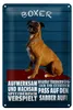 Blechschild Spruch 20x30cm Boxer Hund aufmerksam wachsam Produktbild-Vorschau 1
