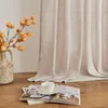 2 Stück Vorhänge Leinenoptik Boho Vorhang Lichtfilterung Produktbild-Vorschau 7