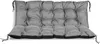 A gray cushion for a pallet bench, shown from the front on a white background. Produktbild-Vorschau