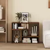 Mueble de TV COSTWAY de 2 piezas, mesa de televisión para Vista previa de la imagen del producto 2