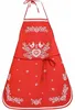 Fartuch kuchenny Folk, czerwone tło, 64x76 cm Podgląd zdjęcia produktu 1