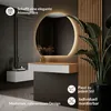 Planetmöbel AMYRA Konsolentisch 100 cm in Gold Eiche / Weiß Produktbild-Vorschau 2