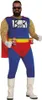 A man wearing a superhero costume with beer cans attached to his belt. Produktbild-Vorschau