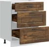 vidaXL Küchenunterschrank Porto Räuchereiche Holzwerkstoff Produktbild-Vorschau 5