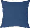 Kissenbezug 40x40 cm blau Struktur Leinenoptik Kissenhülle Produktbild-Vorschau 1