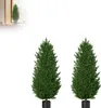 XMTECH Umělé cypřiše v květináči 90 cm sada 2 kusů - odolné Náhled obrázku produktu 1