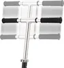Close-up view of the handlebars of a scooter. Produktbild-Vorschau