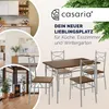 CASARIA® Esstisch mit 4 Stühlen Holz 5-tlg Set Metall Produktbild-Vorschau 2
