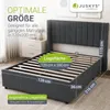 Juskys Polsterbett Savona 120x200 cm - Bett mit Stauraum, Produktbild-Vorschau 4