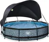 Piscina fuori terra EXIT Stone con telaio, ø360, con pompa Anteprima dell’immagine prodotto 1