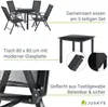 Juskys Aluminium Gartengarnitur Milano Gartenmöbel Set mit Produktbild-Vorschau 3