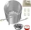 LARS360 Poolheizung Feuertonne Brennholz 12 L, Silber Produktbild-Vorschau 18