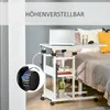HOMCOM Tavolino da salotto con rotelle, regolabile in Anteprima dell’immagine prodotto 6