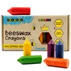A box of beeswax crayons with several crayons displayed in front of it. Náhľad obrázku produktu
