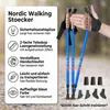 Aluminium Wanderstöcke 2er Set Blau Nordic Walking Stöcke Produktbild-Vorschau 11