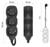 Prodlužovací kabel 5 m / 3 zásuvky / černý / PVC / 1 mm2 Produktbild-Vorschau