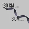 hemmy Canvas Uni Stoffgürtel 130cm lang 3cm breit, Produktbild-Vorschau 2
