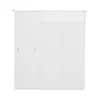 A white shoe cabinet with two doors and a clear top panel. Produktbild-Vorschau