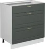 Meuble cuisine Vicco Fame-Line Vert Or Campagne 80cm avec 3 Voir les images du produit 1