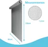Intirilife Fliegennetz aus Fiberglas Grau Meterware Breite Produktbild-Vorschau 4