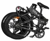 A black folding electric bicycle is shown from the side and slightly from the back. Anteprima dell’immagine prodotto