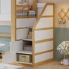 STILVORA Kinderbett 90x200cm mit Treppenschrank, Hochbett Produktbild-Vorschau 6