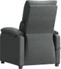 The back view of a dark gray fabric recliner chair. Náhľad obrázku produktu