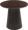 Couchtisch Salvator aus Mangoholz Ø50cm - Walnuss Produktbild-Vorschau 2