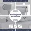 Collage showing different mounting options for a roller blind. Produktbild-Vorschau
