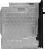The back of a built-in oven is shown, with a metallic surface featuring a hexagonal pattern. Produktbild-Vorschau