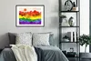 MuchoWow® Gerahmtes Poster Stolz - Regenbogen - Marmor Produktbild-Vorschau 2