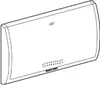 A line drawing of a white wall-mounted hand dryer. Anteprima dell’immagine prodotto