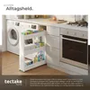 tectake® Nischenregal Joe 3 Ebenen 54 x 12 x 71 cm Produktbild-Vorschau 4