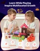 VEVOR Magnetische Bausteine, 100-teiliges Dark Castle-Set, Produktbild-Vorschau 4