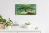 Dekor Leinwand Uhr Wandbilder 60x30 Malerei Fantasie Wald Produktbild-Vorschau 3