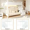 Flieks Etagenbett 90x200cm mit Led, Hochbett Metallbett mit Produktbild-Vorschau 6