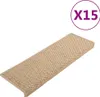 vidaXL Tapis d'escalier autocollant aspect sisal 15 pcs. Voir les images du produit 9
