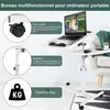 Table d'ordinateur portable Table de bureau avec roulettes Voir les images du produit 6