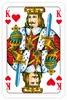 A playing card, specifically the King of Hearts, is shown. Produktbild-Vorschau