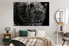 MuchoWow® Poster Schwarz-Weiß-Foto eines farbigen Leoparden Produktbild-Vorschau 4