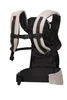 A black and beige baby carrier is shown against a white background. Náhľad obrázku produktu