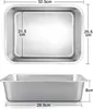 Homikit Edelstahl Auflaufform Set Rechteckig Kuchenform 2er Produktbild-Vorschau 2