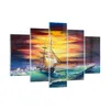 Bilder auf glas - Meer Welle Boot - 150x100cm - Glasbilder Produktbild-Vorschau 1