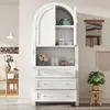 Armoire à étagères courbes, haute, 70 x 35 x 180 cm, en Voir les images du produit 2